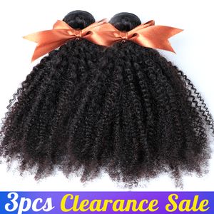 Kinky Curly Fair Weave 3-4 Pakiet Zakaz Remy rozszerzenie włosów ludzkich dla kobiet 8-20 cali naturalny kolor jarin do włosów