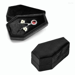 Jewelry Pouches High-end Coffin Shape Style Box Travel Portable Velvets Storage Bracelets Earrings Dropship