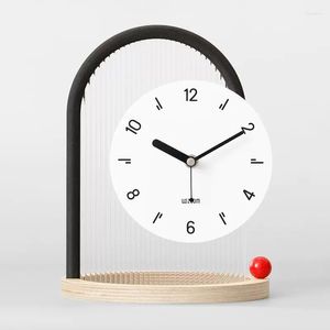 Table Clocks Modern Luxury Office Desktop Clock Decorations Home Accessories Hallway Living Room TV Cabinet Creative