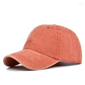 Zestawy odzieży chłopcy Hip Hop Cap Girls for Sun Block Hat z umytym barwionym kolorem regulowanym Siz
