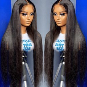 30 36 Inch Brazilian Bone Straight Lace Front Human Hair Wigs Straight Human Hair Lace Frontal Wig for Black Women Pre Plucked