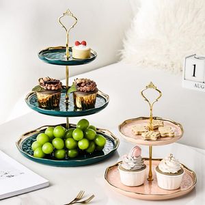 Bakeware Tools Ferramentas de confeitaria Cupcake Stand 3 Pedestal Cake Facos decorativos Taart Soporte de Torta Supplies