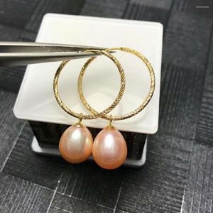 Dingle örhängen Shilovem 18k Rose Natural Freshwater Pearls Drop Fine Jewelry Women Trendy Anniversary Christmas Gift Myme9-10