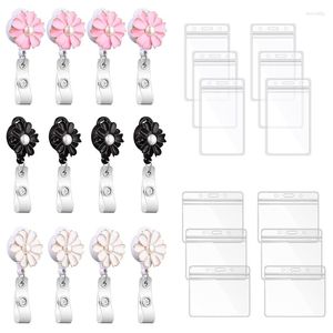 Keychains Badge Lanyard With ID Holders Vertical Clear Name Tag Holder For Girl Women Card Key Cute Necklace