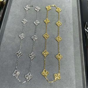 High quality van 363 Clover Woman Flower Fashion Women Designer Jewelry Necklace for Lady Free Ship Four Leaf Necklaces Christmas Present cleef