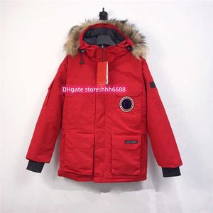 FKZZ 남자 다운 재킷 08 원정대 캐나다 파커 커플 두꺼운 따뜻한 코트 90% 거위 다운