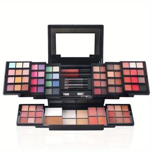 Full Set Multi-Color Eyeshadow Palette with Shimmer, Matte, and Decolorize Options - Perfect Gift for Makeup Lovers