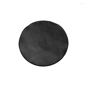 Carpets Round Grill Mat Glass Fibre Floor Fire Pit & Under For Outdoor Deck Protector