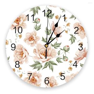 Orologi da parete Fiori bellissimi cognome per la camera da letto grande cucina moderna da pranzo rotonda soggiorno orologio