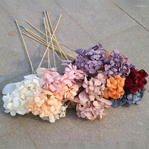 Dekorativa blommor 2 gafflar impatiens enstaka gren Artificiell bröllopsfest hallar dekoration blommor diy hem blommor arrangemang material