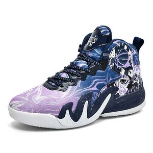 New Arrival Womens Mens Fashion Basketball Shoes Purple Blue Black Sports Trainers Youth Casual Sneakers