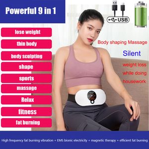 Core Abdominal Trainers Slimming Machine Weight Loss Lazy Big Belly Full Body Thin Waist Stovepipe Fat Burning Body Cellulite Massager Fitness Equipment 230820