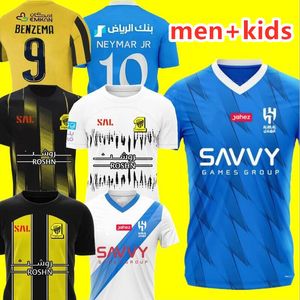 23 24 Benzema Al Ittihad FC Club Soccer Jerseys 2023 2024 Kante Romarinho Home Yellow Away White Third Jota Wine Costa Coronado Hegazy Men / Kids Kit Football Shirts 999