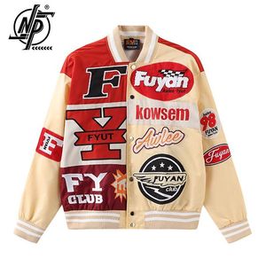 Mens jaquetas da primavera American Vintage Motorcycle Jacket Men Mulheres Pesadas Indústria Racing Racing Baseball Manga Longa Casaco 230818