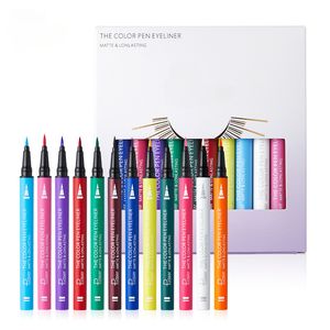 12 colori Eyeliner Set di ombretto Pencil impermeabile a prova di soffitta a prova rapida Adatta altamente pigmentata Adatto Adatto Resistente e di lunga durata della matita di ombretto