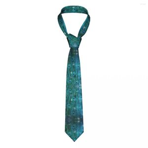 Bow Ties Peacock Feathies Men Men Polyester 8 cm szyja krawat moda