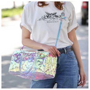 Новая туристическая сумка Sports Fitness Bag Summer Summer Simple Fashion One Plound Propertable Travel Bag Women