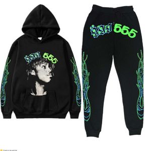 Spindelhoodies rosa spindel herrespår designer set hoodie byxor jacka casual tröja sp5der ung thug 555555 set joggers utskrift tröjor