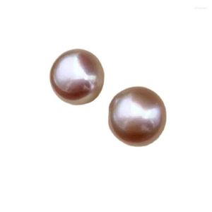 Kolczyki do stadn Eleganckie 9-10 mm południowo lawendowe kolczyki Pearl 925s