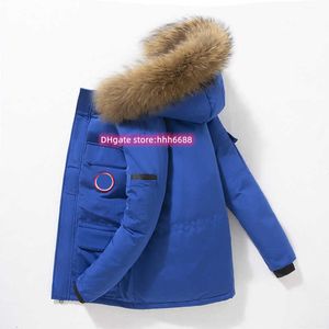 A8k5 Men's Down Jacket Canadian Fashion Tooling Parker Coat Winter New Thick Goose Feather Warm Hooded Couple Coat