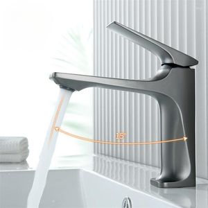 Bathroom Sink Faucets Brass Core Modern Faucet Single Handle Deck Mounted Wash Basin Water Tap And Cold Mixer
