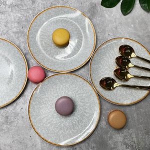 Plates 6 Inch 4 PCs Set Cutelife Nordic Round Ceramic Plate Breakfast Snack Dessert Sushi Cake Kitchen Restaurant Dishware