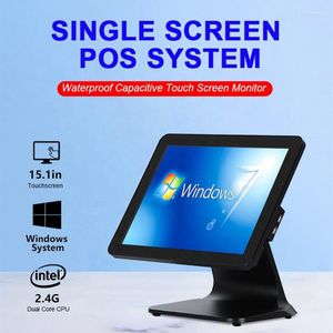 15.1 Inch Touch Screen Window10 Cashier Terminal All In One POS System Machine Cash Register For Restaurant