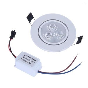 Lampa ścienna 9 W LED Downlight Light Light Reded AC85-265V Kierowca do oświetlenia domu (biały) kropla