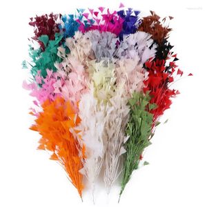 Decorative Flowers 1 Bunch Turkey Feather Flower For Headdress 10-12Inch Feathers Wedding Party Decoration Handicraft Accessories Headpiece