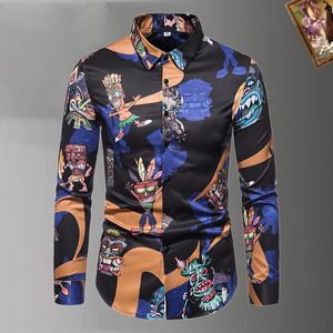 2023 Luxury Designer Dress Shirt Men's Fashion Association Open Lining Men Solid Business Casual Letter Long Sleeve M-XXXL#010