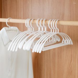 Hangers 5Pcs Clothes Plastic Non-slip Seamless Traceless Semicircle Coat Drying Windproof Racks