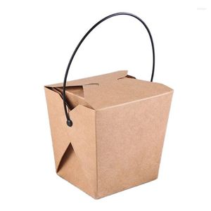 Present Wrap Food GRADE Takeout Sandwich Bread Hamburger Cake Cookie Chocolate Baked Goods Paper Packing Boxes Kraft Lunch Bento Box