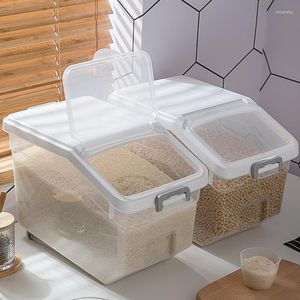 Bottiglie di stoccaggio scatola secchio a prova di umidità bucket cereali cucine cereali di cereali per alimentari sigillati