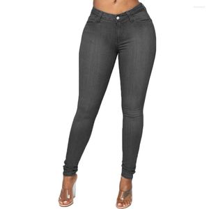 Jeans feminino verão mulheres magras altas cintura lápis sexy push up calça jea