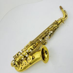 Saksofon Jowisz JAS700 Saksofon Saksofon EB Tune Mosiężne instrument muzyczny Złota Lakier Surface Eflat Sax z akcesoriami skrzynkowymi