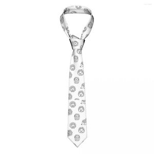 Papite papite cravatte ricche uomini donne poliestere da 8 cm cum cimello per gli accessori classici camicie cravat