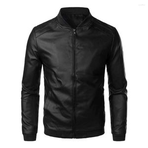 Men's Jackets Slim Fit Baseball Jacket Full Zipper Men Coat Stylish Windproof With Stand Collar For Spring