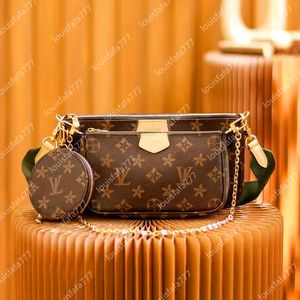 3pcs Multi -Pochette Hochwertige Luxus -Brieftaschen Crossbody Crossbody Designerin Frau Handtasche Umhängetaschen Designer Frauen Geldbeutel Luxurys Handtaschen Frauen Dhgate Neu