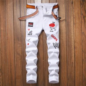 New 2023 Summer Street Fashion Japanese-style Men's Jeans High-quality Embroidered Cotton Pants Youth Fashion Mid Waist Casual Size 28-38