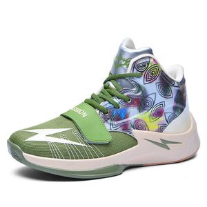 Youth Hook Loop Basketball Shoes Womens Mens Professional Sports Trainers High Top Lightweight Casual Sneakers