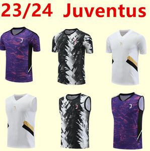 23 24 Juventus Jervey Jersey de Manga Curta Jersey Pogba Di Maria Vlahovic Chiesa 23/24 Men do Sportswear Men Define