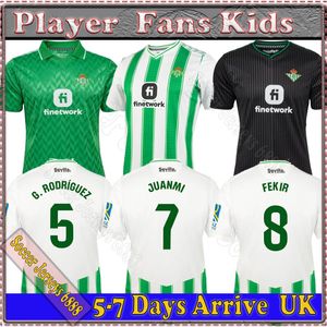 حقيقية Betis Camiseta Primera Equipacion 23 24 استدامة كرة القدم القمصان Joaquin Iglesias Portero Multi de Futbol Canles Football Men Men Meather Kids Kids