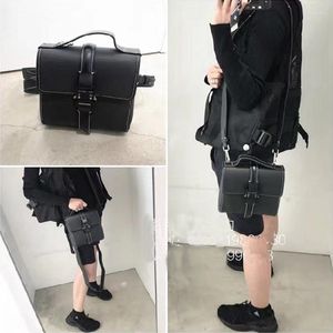 Waist Bags 2023 Hip Hop High Quality Metal Button Backpack Functional Tactical ALYX Bag Leather Crossbody Men Women