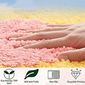 Teppiche Nicht -Slip -Bad -Matte für Bad absorbierende Teppich Bademat Süße blumförmige Dusche rosa
