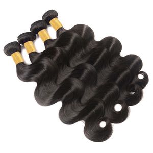 1 2 3 Bündel Body Wave Hair Bündel Peruanisches menschliches Haar Bündel 100% Remy Haargewebe kostenlos Versand Naturfarbe Haarerweiterung