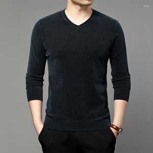 남자 스웨터 고품질 2023 봄과 가을 스웨터 남성 v- 넥 긴팔 ZDE1572