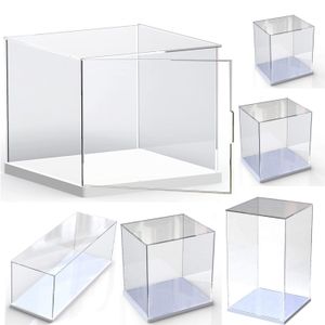 Novelty Items Clear Acrylic Display Case with Door Acrylic Stand Dustproof Protection Showcase Storage Box for Figures Car Toy Collectibles 230818