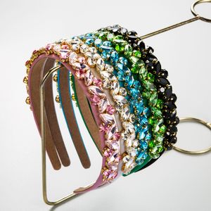 Luxury Hair Hoop Hairband Glass Drill Head Band Pannband för damer Kvinnor FG150