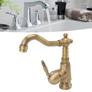 Bathroom Sink Faucets Faucet Antique Brass Mixer Tap Heightening Single Handle Wash Basin Kitchen &Cold Water Mix