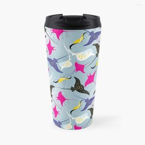 Water Bottles Seamless Pattern Stingray Travel Coffee Mug Mate Cup